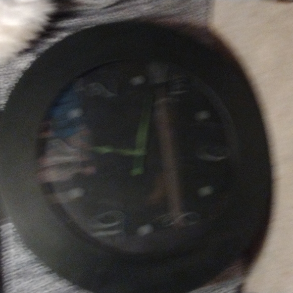 37" clock hand made original black and green - Picture 2 of 2